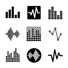 Music Soundwave Equalizer Graphics Icons Set Vector Vector Colourbox Music Logo Design Music Logo Sound Waves
