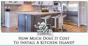 Trace along the four corners of the island onto the floor with a pencil. Kitchen Island Cost 2020 Average Pricing Custom Mk