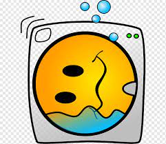 Emoji meaning a silver shower head, streaming water to the left. Washing Machine Smiley Laundry Symbol Washing Machine Smiley Dishwasher Emoticon Png Pngwing