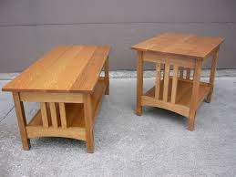 Accent your living room with a coffee, console, sofa or end table. Quartersawn Oak Mission Style Coffee Table And End Table Coffee Table Plans Solid Oak Coffee Table Oak Coffee Table