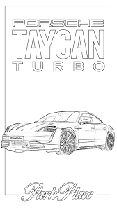 Find more mclaren coloring page. Download The Porsche Taycan All Electric Coloring Page