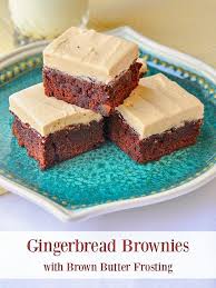 Gingerbread Brownies With Brown Butter Frosting Rock Recipes Recipe Rock Recipes Brown Butter Frosting Christmas Baking