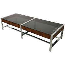 Mid Century Modern Chrome And Smoked Glass Coffee Table Smoked Glass Mid Century Coffee Table Coffee Table