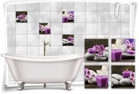 Auch für deine wellnessoase haben wir passende fliesensticker und fliesenfolie! Badezimmer Fliesenaufkleber Fliesenbild Blumen Orchidee Spa Wellness Aufkleber Fliesen Bad Mobel Wohnen Breathtime Kz