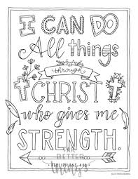 Bible verse pages to color. Bible Verse Coloring Page Philippians 4 13 Printable Etsy