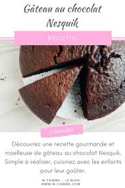 Decouvrez Une Recette Gourmande Et Moelleuse De Gateau Au Chocolat Nesquik Simple A Realiser Cuisinez Avec Les Enfants Pour Leur Goute Desserts Food Nesquick