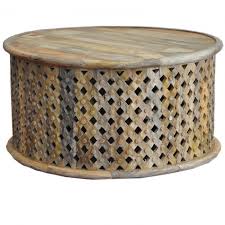 Round tables are easy to move around while square tables pair well with sectionals. Bristol Carved Round Coffee Table Natural 70cm