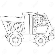 Coloring Page Outline Of Cartoon Lorry Or Dump Truck Construction Royalty Free Cliparts Vectors And Stock Illustration Image 133686652 Super dump truck is back where he faces off with the crane truck to rescue kids, will he be able to beat them, so kids lets watch. coloring page outline of cartoon lorry or dump truck construction