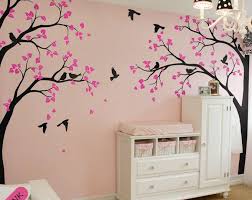 Large Tree Decal Huge White Tree Wall Decal Stickers Corner Etsy Kids Wall Decor Tree Wall Decal Decal Wall Art