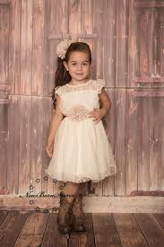 Ivory Beige Chiffon Flower Girl Dress Rustic Wedding Country Dress Ava Madison Bout Chiffon Flower Girl Dress Flower Girl Dresses Country Country Dresses