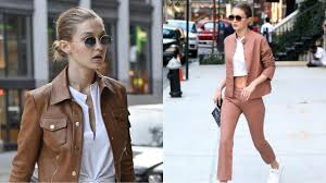 Od 2015 gigi jest w związku z zaynem malikiem para wspólnie wystąpiła podczas sesji do majowego wydania magazynu vogue. Gigi Hadid Looks Stunning In Brown Outfits Iwmbuzz