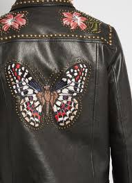 Gucci Embroidered Leather Jacket Embroidered Leather Jacket Custom Leather Jackets Leather Jacket Style