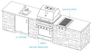 sample outdoor kitchen plan havana