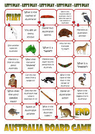 Australia Board Game English Esl Worksheets For Distance Learning And Physical Classrooms In 2021 Esl Australia Board Games