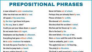 As previously mentioned, there are two functions of a prepositional phrase, namely as an adjective and as an adverb. What Is A Prepositional Phrase 60 Useful Prepositional Phrase Examples In English Youtube Prepositional Phrases Learn English Words Learn English
