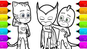 Coloring books for boys and girls of all ages. Pj Masks Coloring Pages For Kids Youtube