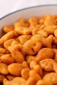 Close Up Of An Old Bay Goldfish Cracker Goldfish Recipes Snack Mix Recipes Chex Mix Recipes