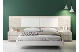 Cadre lit 160x200 559935 cadre de lit 160 200 sans sommier lit. Lit 160x200 Avec Chevets Tete De Lit Lumineuse Pour Chambre Adulte