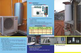Pemanas air tenaga matahari/surya atau sering disebut solar water heater biasa diletakkan di genteng ataupun duct rumah, berfungsi memanaskan air dengan energi matahari. Mizui Water Heater With Air Conditioner Teknologi Baru Inti Pratama Teknik Specialis Air Conditioner
