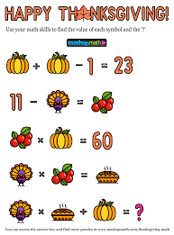 Check spelling or type a new query. 12 Thanksgiving Math Activities For Grades 1 8 Mashup Math