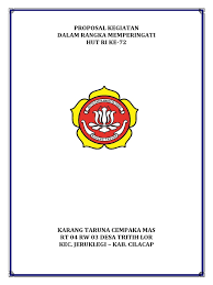Cover proposal beberapa hari yang lalu di blog contoh artikel ini sudah saya posting contoh doc contoh proposal pengabdian masyarakat wahyu nurul. Contoh Cover Proposal Hut Ri Nusagates