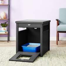 New Age Pet Ecoflex Litter Loo End Table Grey Jumbo Chewy Com Litter Loo Litter Box Furniture Hidden Litter Boxes