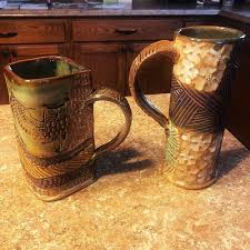 Get it as soon as thu, jun 24. Tropical Foliage Pottery Mug Selloum Philodendron Coffee Cup Handmade Functional Tableware Microwave And Dishwasher Safe 12oz Pottery Mugs Mugs Pottery