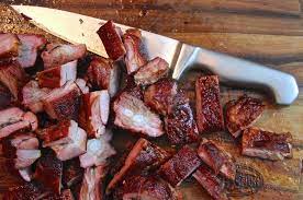 Smoked Pork Rib Tips Are The Best Treats No Tricks Recipe Smoked Pork Ribs Pork Ribs Pork Rib Recipes