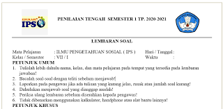 Soal Penilaian Tengah Semester Ips Kelas 7 Semester 1 Kurikulum 2013 Edukasi Ips