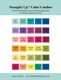 Rainbow Color Block Background For Cards Ink It Up With