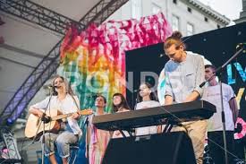 Lviv Ukraine June 23 2018 People Listening Music From The Scene Music F Stock Photos Ad June Lviv Ukraine People Stock Photos Photo Scene
