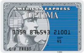 Account monitoring · 24/7 customer service · no foreign trans. American Express Optima Card Credit Card Insider