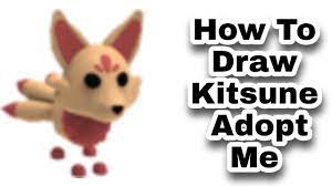 These pets were released in the month of june 2019. How To Draw Kitsune Fox From Roblox Adopt Me Step By Step Youtube