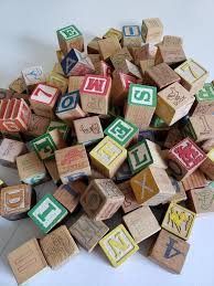 This side is faded and hard to read on the majority of the blocks. Antique Wooden Alphabet Blocks Continental Hurghada Com