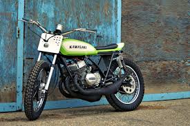 The Mach Chicken A Smokin Kawasaki S1 Tracker Bike Exif