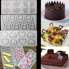 Moule Pochoir Pro Silicone Pour Decors Chocolat Sucre Biscuit Decoration Chocolat Outils Decoration Gateaux Fondant