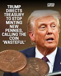 The United States Mint in Philadelphia has officially ended the production  of new pennies after more than 230 years, with the final circulating  one-cent coins struck