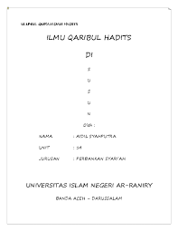 Doc Ulumul Qur An Dan Hadits Universitas Islam Negeri Ar Raniry Aidil Syahputra Academia Edu