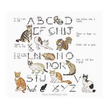 Check out our abecedaire au point de croix selection for the very best in unique or custom, handmade pieces from our shops. Planete Mauve Broderie Expressions De Chats