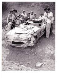 Accident 1953 Borgward Hansa 1500 Rs Borgward L4 1500 Cc N A Adolf Brudes Open Bodywork Front Engined Driven Classic Racing Cars Race Cars Sports Car Racing