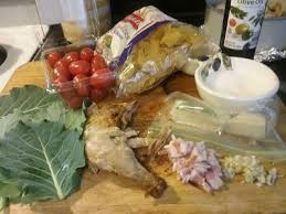 The Foodie Grand Mere Collards And Chicken Chicken Cooking Easy Meals For One