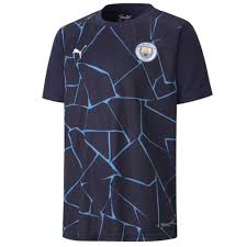 The primarily dark blue kit leans into manchester's cultural roots, drawing inspiration from its famous castlefield area and the iconic. Brand New Puma Manchester City Navy Stadium Training Jersey 2020 21