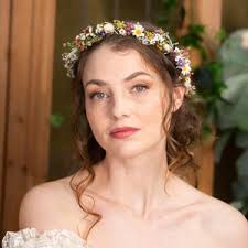 Romantic Daisy Flower Headband, Lavendula Moss-grass Head Wreath,boho Pink  Crown,bride-wedding Headpiece,natural Hair Wreath,bridal Headband