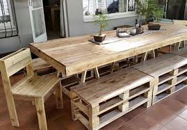 Pallets kitchen tables are in trend for building affordable or even free interior for your house. Home Dzine Home Decor Dining Tables And Chairs Made From Reclaimed Pallets