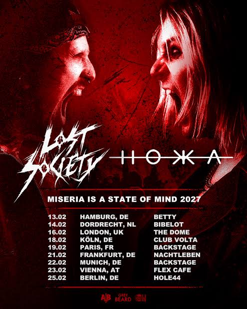 Lost Society And Hokka Announce 2027 European Tour