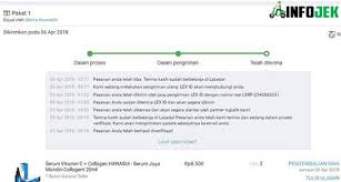 Anda dapat menemukan nomor pelacakan dalam tanda terima pengiriman. Dz13chrjyetjnm