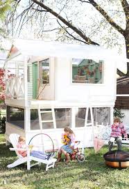 Play All Day An Art Update The Handmade Home Play Houses Backyard Backyard Play