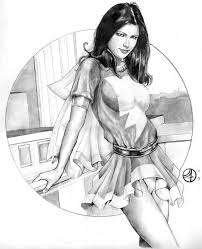 Mary Marvel pin-up, in Jay Fife's April 2006: Sidekicks / Henchmen /  Supporting Characters Comic Art Gallery Room