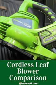 Cordless Leaf Blower Stihl Versus Greenworks Stihl Greenworks Leaf Blower
