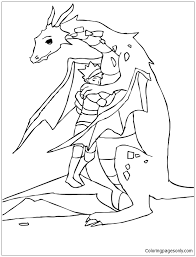Therapeutic effects of coloring pages. Dragon With Knight Coloring Pages Dragon Coloring Pages Coloring Pages For Kids And Adults